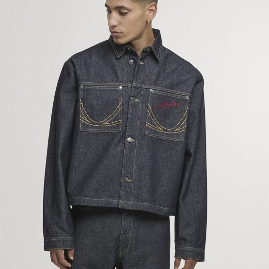 Karl Kani jacket Cropped Rinsed Denim Jacket